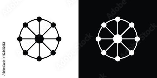 Dependency icon. simple glyph icon. Vector solid isolated black illustration.