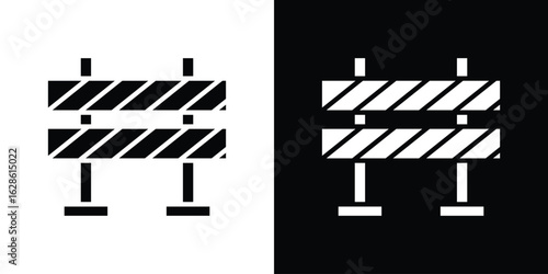 Barrier icon. simple glyph icon. Vector solid isolated black illustration.
