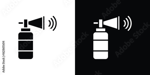 Air horn icon. simple glyph icon. Vector solid isolated black illustration.