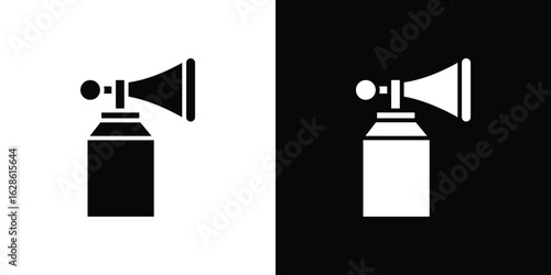 Air horn icon. simple glyph icon. Vector solid isolated black illustration.