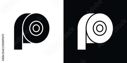 Adhesive tape icon. simple glyph icon. Vector solid isolated black illustration.