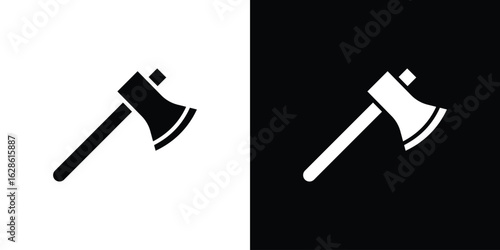 Axe icon. simple glyph icon. Vector solid isolated black illustration.