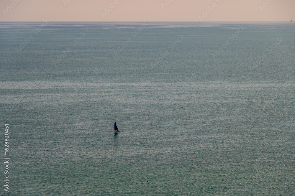 Obraz premium The Adriatic Sea is a part of the eastern Mediterranean Sea located between the Italian peninsula and the Balkan peninsula; divided into the Upper Adriatic, Middle Adriatic and Lower Adriatic.