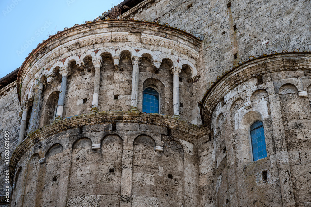 Fototapeta premium The Cathedral Basilica of Santa Maria Annunziata is the principal place of Catholic worship in Anagni, the episcopal seat of the Diocese of Anagni-Alatri; it has the dignity of a minor basilica.