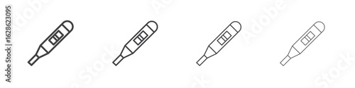 Pregnancy test icon symbol pictogram. outline black style