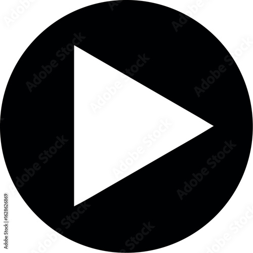 video player icon, play button vector