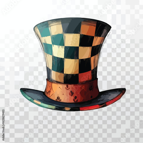 Vibrant Top Hat for Alice Wonderland