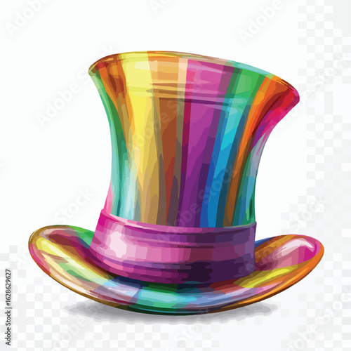 Vibrant Top Hat for Alice Wonderland