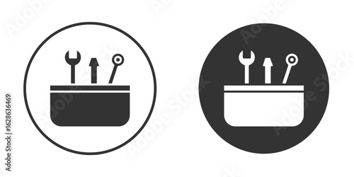 Toolbox icons pack. vector glyph flat icons