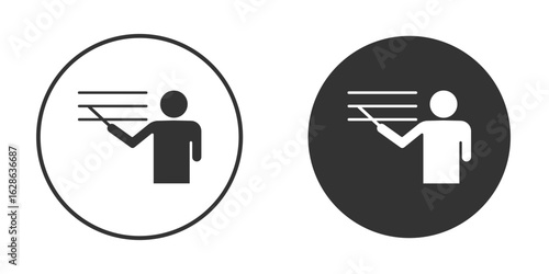 Teaching icons pack. vector glyph flat icons