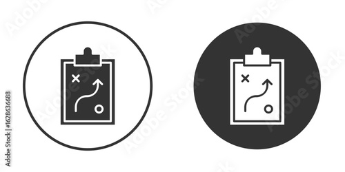Tactics icons pack. vector glyph flat icons