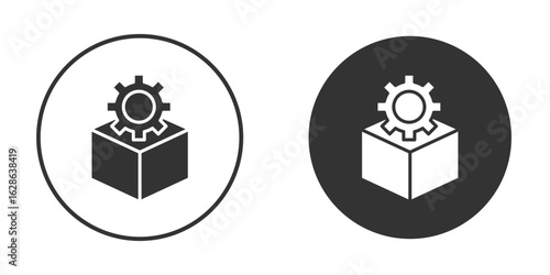 Product management icons pack. vector glyph flat icons