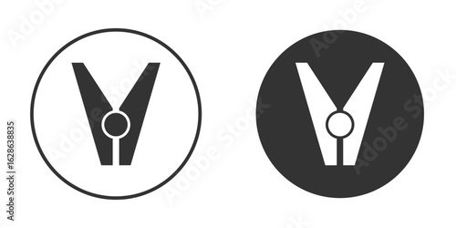 Peg icons pack. vector glyph flat icons