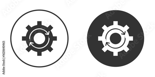 Implementation icons pack. vector glyph flat icons