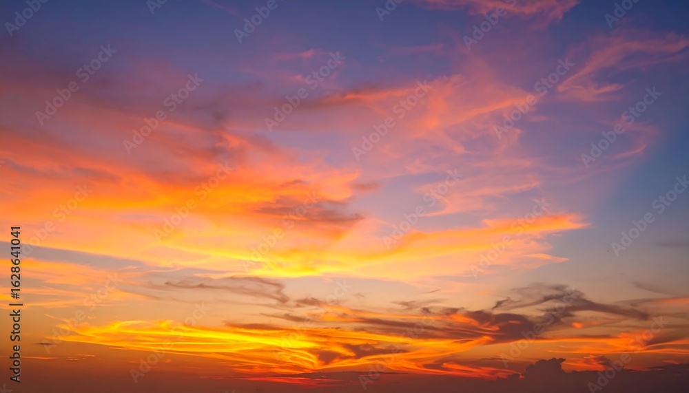 Obraz premium Colorful sunset sky with clouds (2)