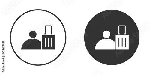 Guest icons pack. vector glyph flat icons