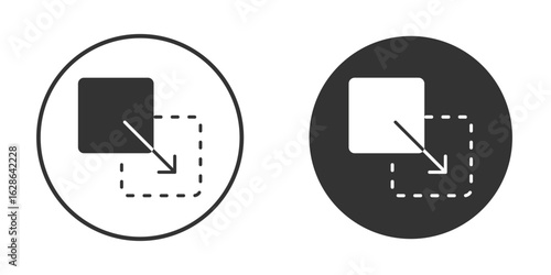 Drag and drop icons pack. vector glyph flat icons