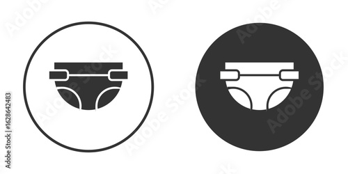 diaper icons pack. vector glyph flat icons