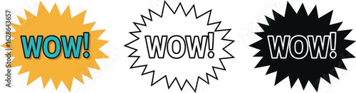 Wow expression vector design with burst effect and exclamation