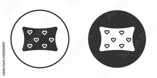 Baby orthopedic pillow icons pack. vector glyph flat icons