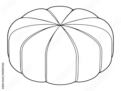 Simple and Elegant Pouf Icon in Vector Design