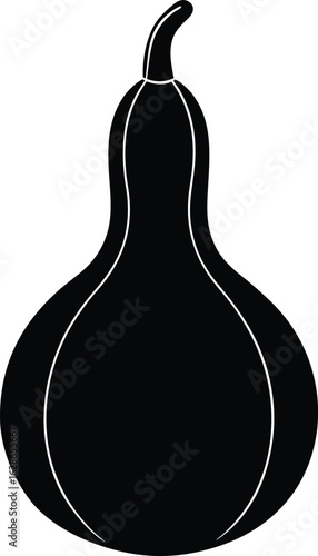 argentinian mate gourd  calabash  on white backgro.eps