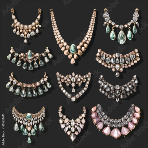 Variety of Jewelry: Necklace Earring