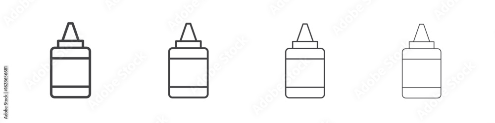 Obraz premium Glue icon outlines - vector simple illustration
