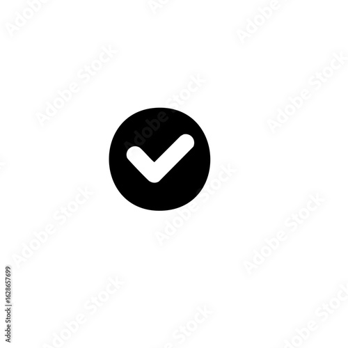 Checkmark inside black circle success icon for approval and completion Free Download Checkmark inside black circle success icon for approval and completion - GFXLoad