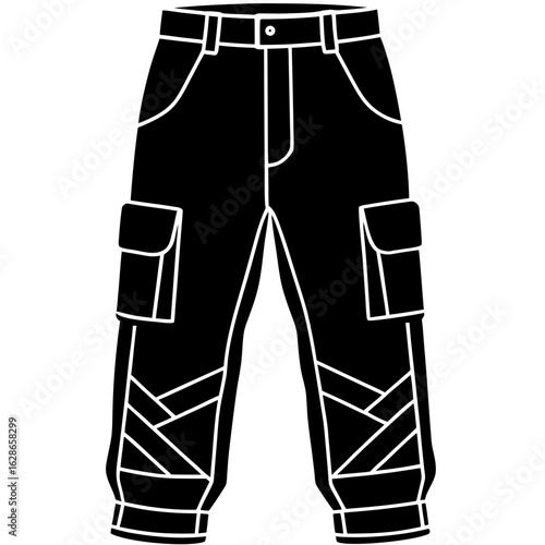 Combat Style Utility Pants Vector