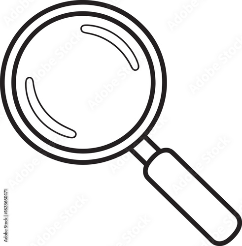 Photos Magnifying Glass Icon for Exploration and Discovery on a Transparent Background