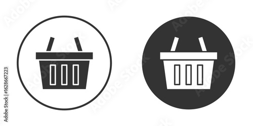 Shopping basket icon vector design and illustration, graphic design.