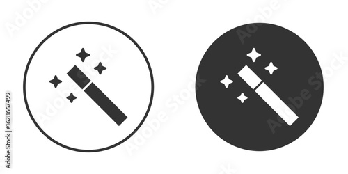 Magic wand icon vector design and illustration, graphic design.