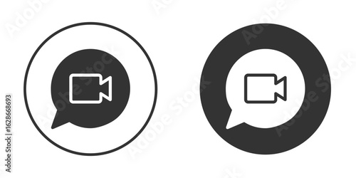 Video call icon vector design and illustration, graphic design.