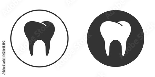 Tooth icon vector design and illustration, graphic design.