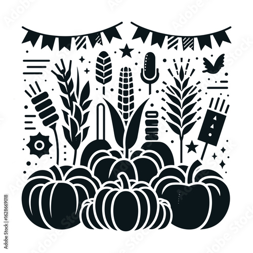 Harvest Festival Vector Design