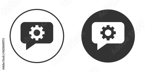 Technical support icon vector design and illustration, graphic design.
