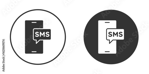 SMS icon vector design and illustration, graphic design.