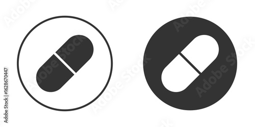 Pill icon vector design and illustration, graphic design.