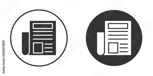 News icon vector design and illustration, graphic design.