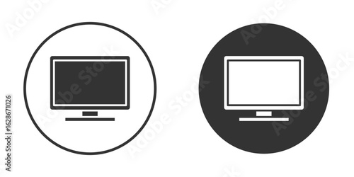 Monitor icon vector design and illustration, graphic design.