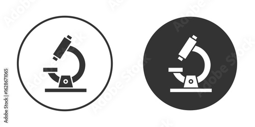 Microscope icon vector design and illustration, graphic design.