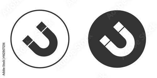 Magnet icon vector design and illustration, graphic design.