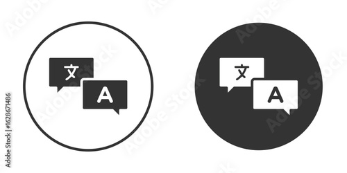 Language icon vector design and illustration, graphic design.