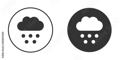 Hail icon vector design and illustration, graphic design.