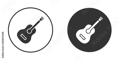 Guitar icon vector design and illustration, graphic design.