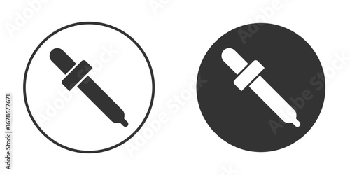 Eye dropper icon vector design and illustration, graphic design.