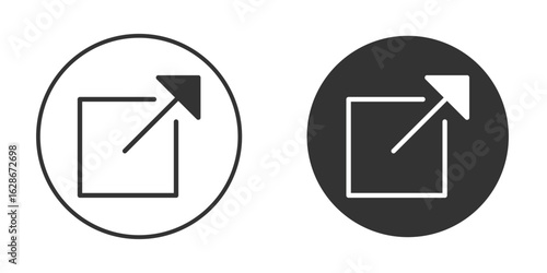 External link icon vector design and illustration, graphic design.