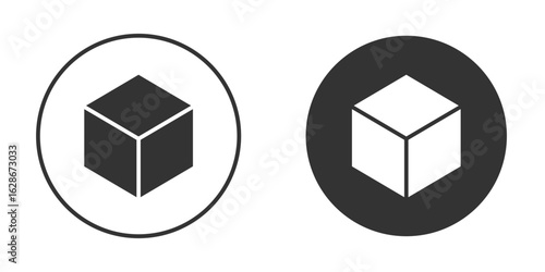 Cube icon vector design and illustration, graphic design.