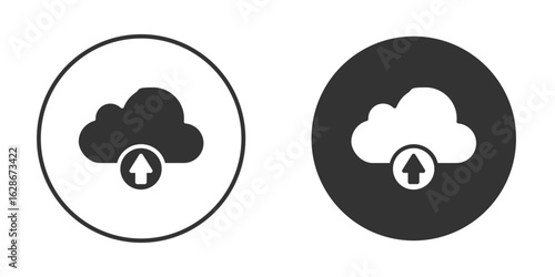 Cloud upload icon vector design and illustration, graphic design.